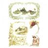 Papier ryżowy do decoupage krajobraz ornamenty A4 ITD R347 - sklep pla