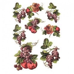 Rice decoupage paper grape fruit R183