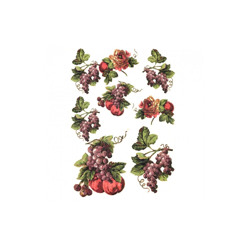 Rice decoupage paper grape fruit R183
