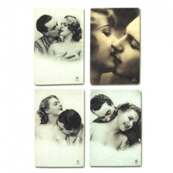 Rice paper for decoupage retro couple A4 ITD R283