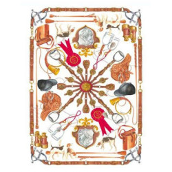 Rice paper for decoupage horseback riding