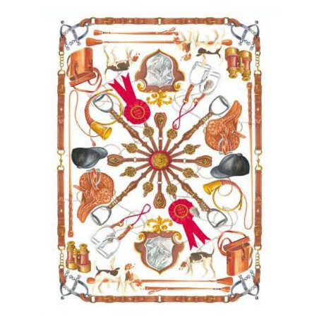 Rice paper for decoupage horseback riding