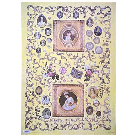 Papier do decoupage Annabelle 50x70cm - sklep plastyczny - szał dla pl