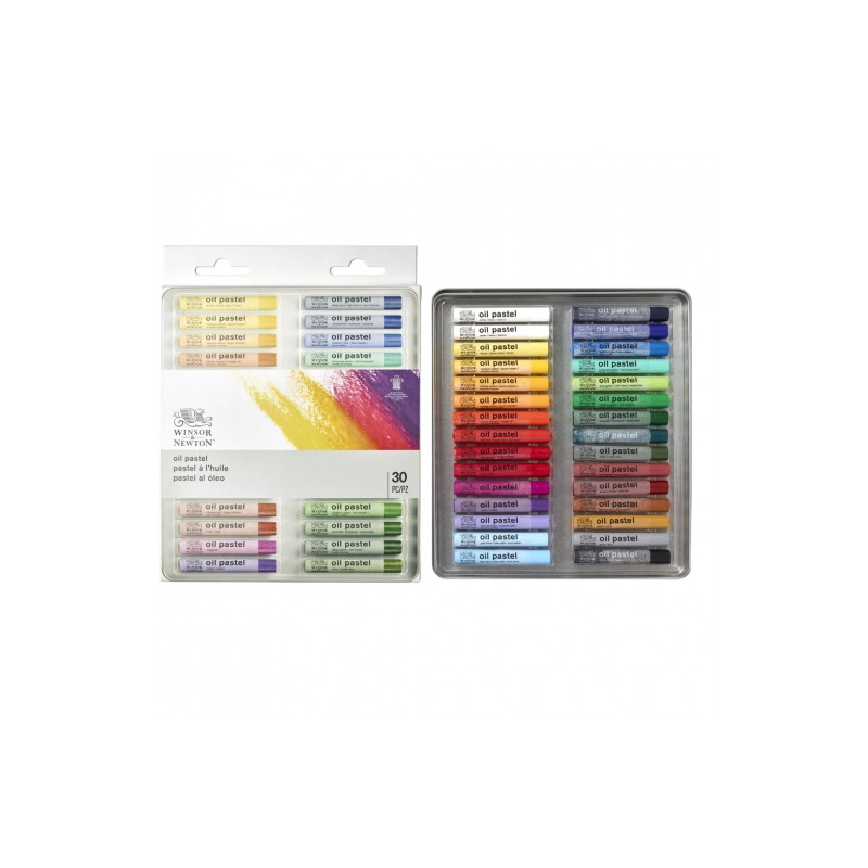 Winsor&Newton zestaw 30 pasteli olejnych - sklep plastyczny - szał dla
