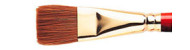Winsor&Newton pędzle sceptre gold II s.606 płaskie krótka rączka sobol+syntetyk