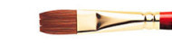 Winsor&Newton pędzle sceptre gold II s.606 płaskie krótka rączka sobol+syntetyk