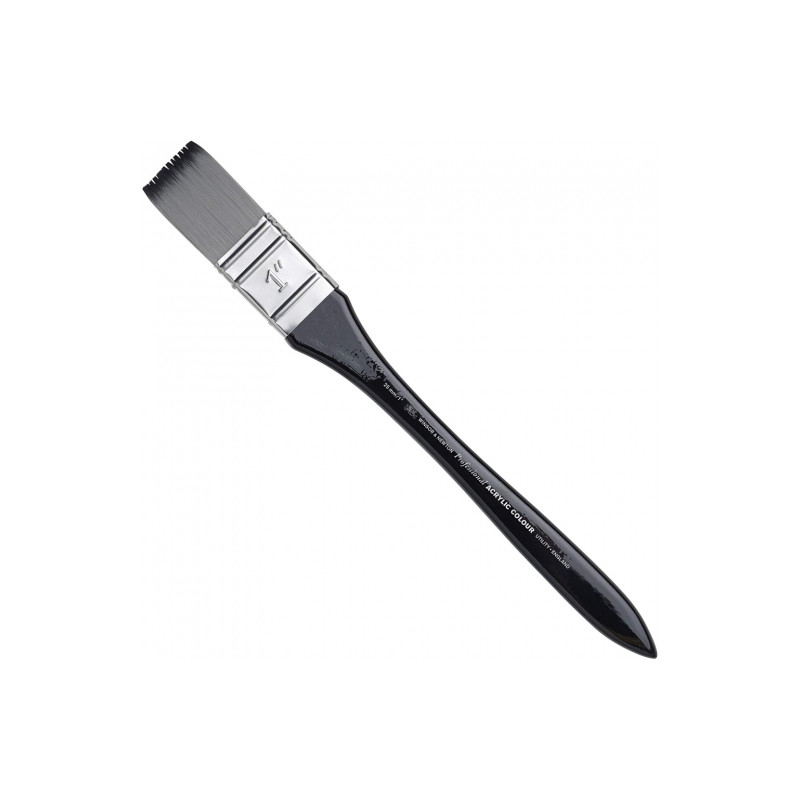 Winsor & Newton brushes artists acrylic synthetic flat short handle