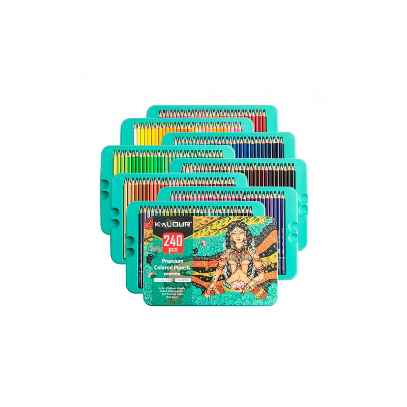 Kalour premium colored pencils expert soft touch zestaw 240 kredek art