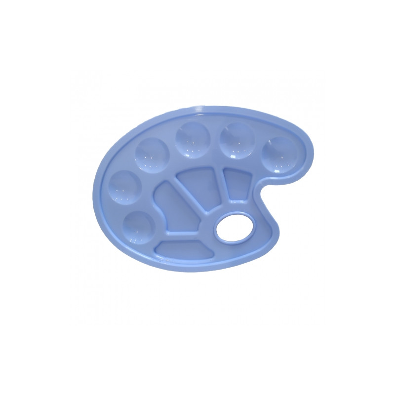 Paletki plastikowe owalne kolorowe 16,5 x 23,5 cm - sklep plastyczny -