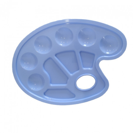 Paletki plastikowe owalne kolorowe 16,5 x 23,5 cm - sklep plastyczny -