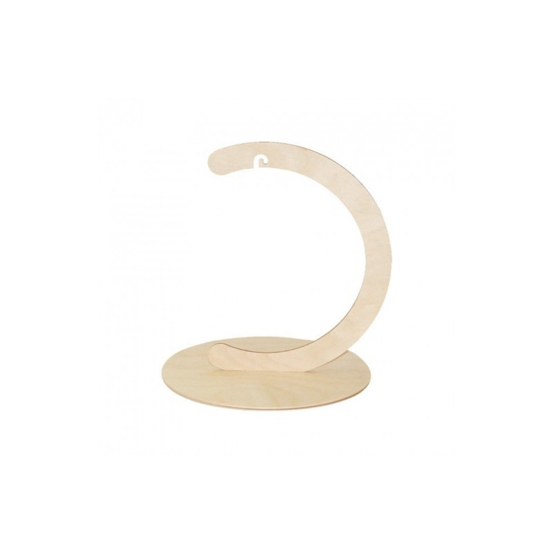 Drewniany stojak na bombkę duży fi 150 - sklep plastyczny - szał dla p