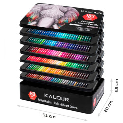 Kalor premium colored pencils expert set of 180 artistic crayons