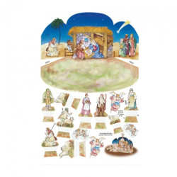 Decoupage paper CAL048 50x70cm nativity scene