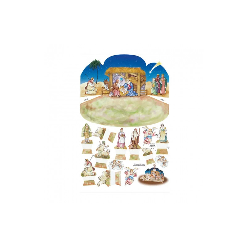 Decoupage paper CAL048 50x70cm nativity scene