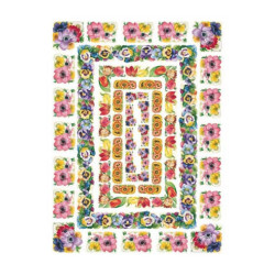 Flower frame decoupage paper