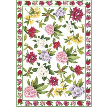 Rhododendron decoupage paper 48 x 68cm