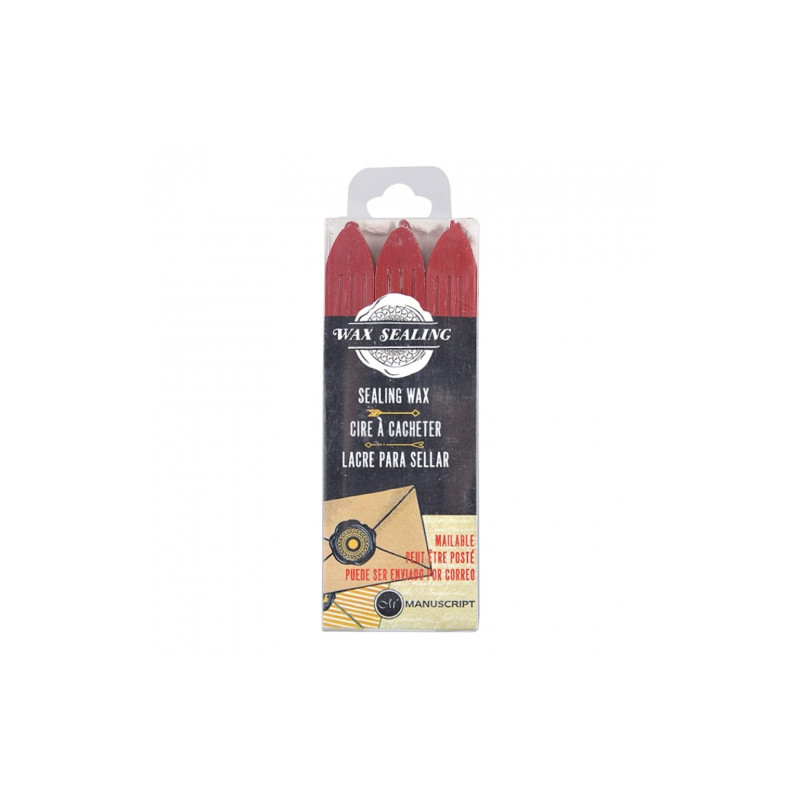 Manuscript zestaw 3 laków czerwone - sklep plastyczny - szał dla plast