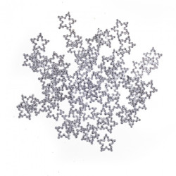 DP Craft confetti stars 60 pcs silver