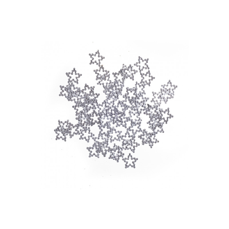 DP Craft confetti stars 60 pcs silver