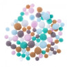 DP Craft plush pompoms mix frosty pastels 90 pcs