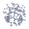 DP Craft gwiazdki z brokatem 1 cm 96 szt srebrne - sklep plastyczny -