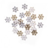 DP Craft wood shapes glitter snowflakes, double-sided, 1.6 cm, 24 pcs.