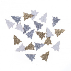 DP Craft wood shapes double-sided glitter Christmas trees 1.5 x 2 cm 2