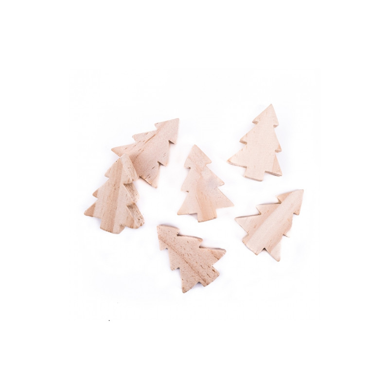 DP Craft kształty z drewna choinki 4 x 5, 4 x 1,6 - sklep plastyczny -