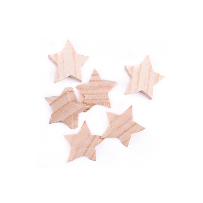 DP Craft wood shapes 4 x 5 and 4 x 1.6 stars