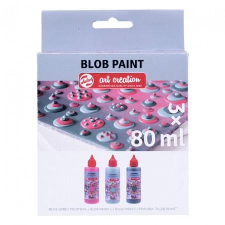 Talens art creation blob paint set pink 3x80ml