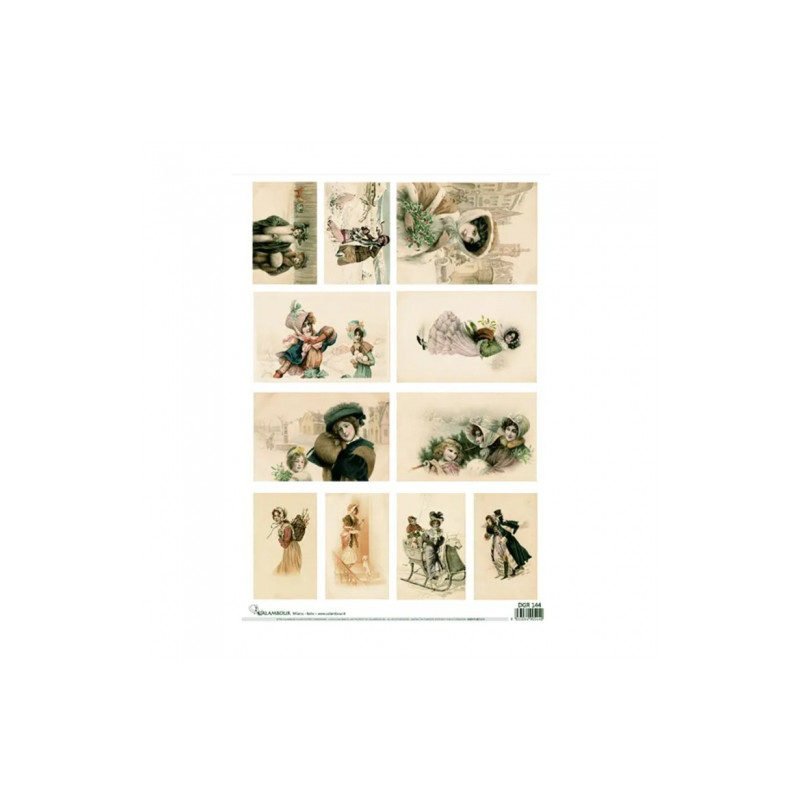 Calambour digital papier ryżowy kobiety DGR 144 32x45cm - sklep plasty