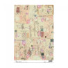 Calambour digital papier ryżowy do decoupage listy retro DGR 20 34x49c