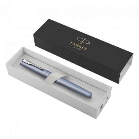 Parker vector xl silver blue fountain pen