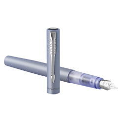 Parker vector xl silver blue fountain pen