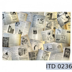 Papier do decoupage A3, retro gazety - sklep plastyczny - szał dla pla