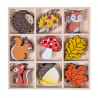 DP Craft colored shapes made of wood forest 27 pcs