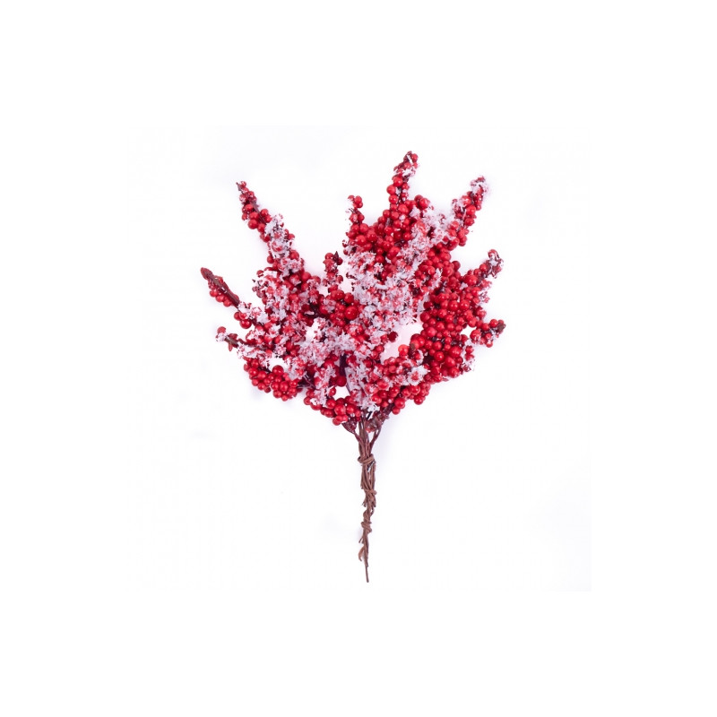 DP Craft frosted twigs with red fruit 6 pcs