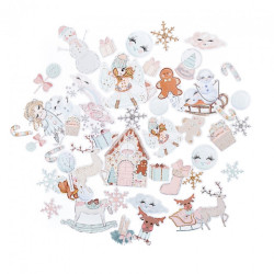 DP Craft kształty papierowe frosty pastels 45 szt - sklep plastyczny -