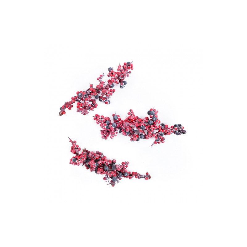 DP Creaft bleached twigs with red fruits 3 pcs