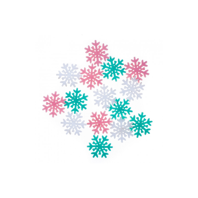 DP Craft felt snowflakes pastel 15 pcs