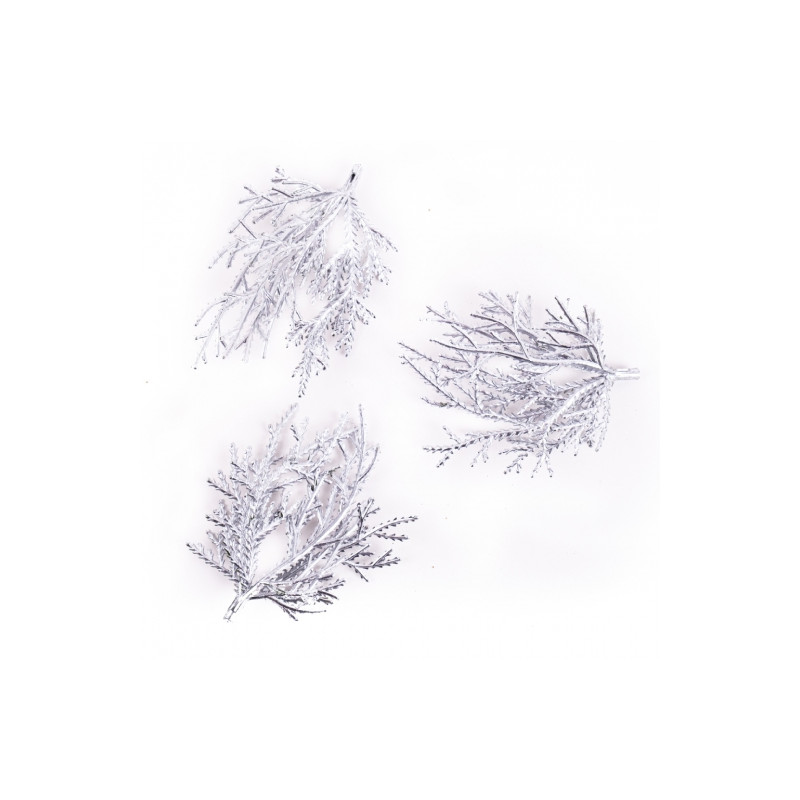 DP Craft silver twigs 9 cm 3 pcs