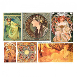 Lady A3 decoupage paper