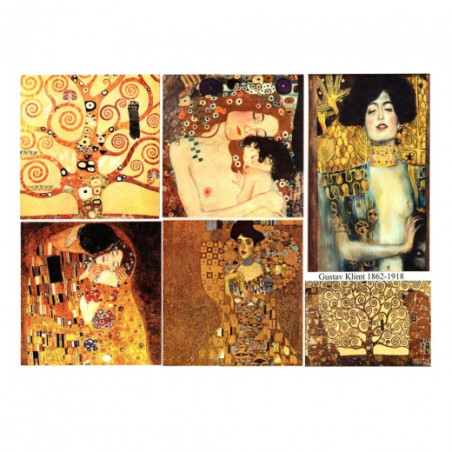 Papier do decoupage Klimt 996-0135/A3 - sklep plastyczny - szał dla pl