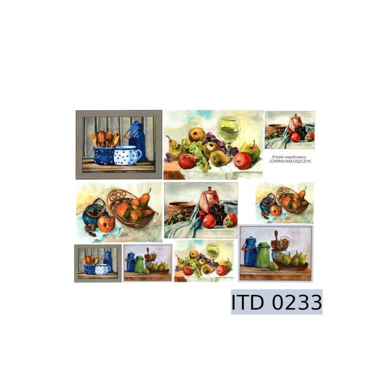 Papier do decoupage martwa natura 996-0233/A3 - sklep plastyczny - sza