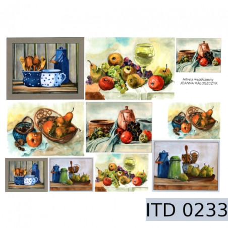 Papier do decoupage martwa natura 996-0233/A3 - sklep plastyczny - sza