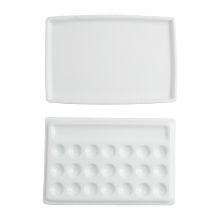Renesans porcelain palette with rectangular lid 22 places