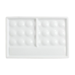 Renesans porcelain palette with rectangular lid 22 places