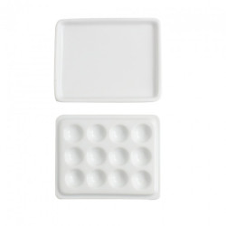 Renesans paletka porcelanowa zamykana 12 wgłębień - sklep plastyczny -