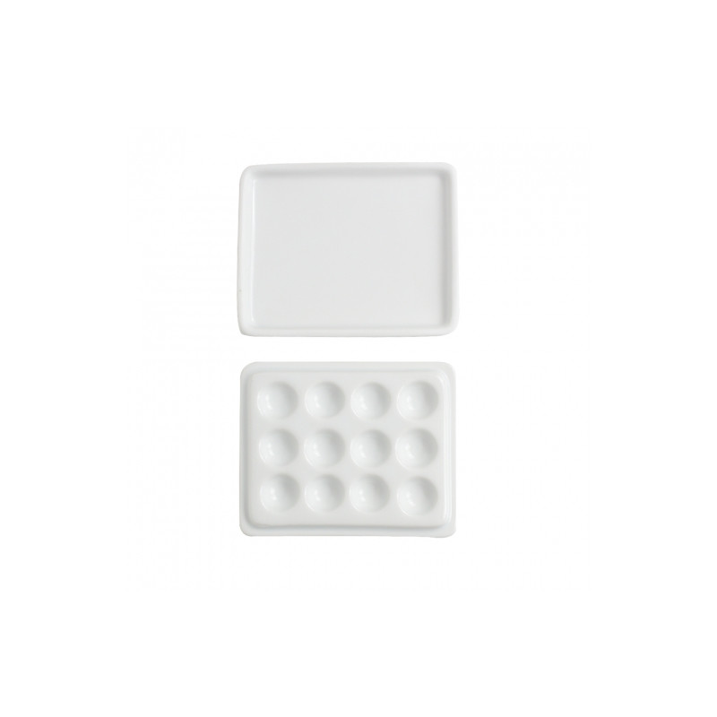 Renesans porcelain palette closed with 12 cavities
