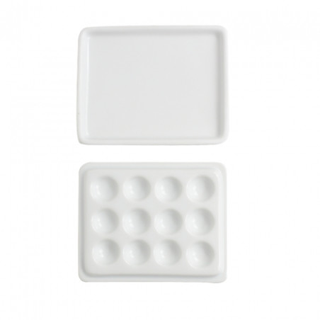 Renesans porcelain palette closed with 12 cavities